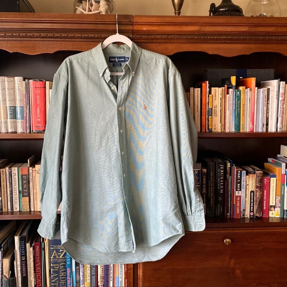 Ralph Lauren Blake Fit Cotton Button Down Shirt, sz Medium